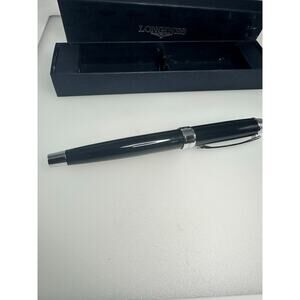 Longines Pen with Cap and Clip Black Lacquer Brand New